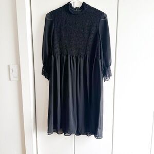 ⚫️🪆Sandro Paris Elegant Black Lace Doll Dress⚫️🪆